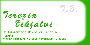 terezia bikfalvi business card